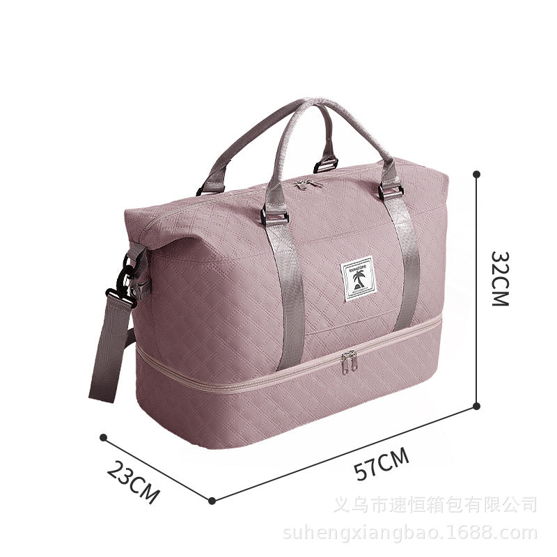 Spacious Quilted Travel Duffel Bag Kalsten
