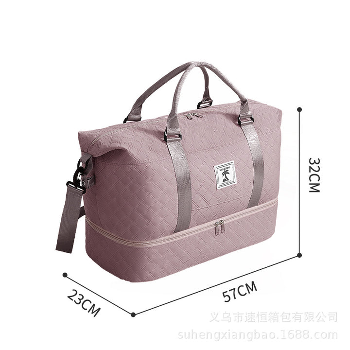 Spacious Quilted Travel Duffel Bag Kalsten