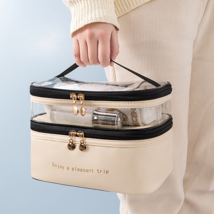 Transparent Dual-Layer Cosmetic Organizer Kalsten