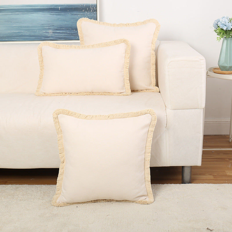 Decorative Fringe Accent Pillow