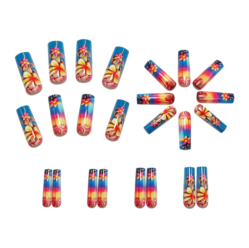 Artificial nails in stylish floral design Kalsten