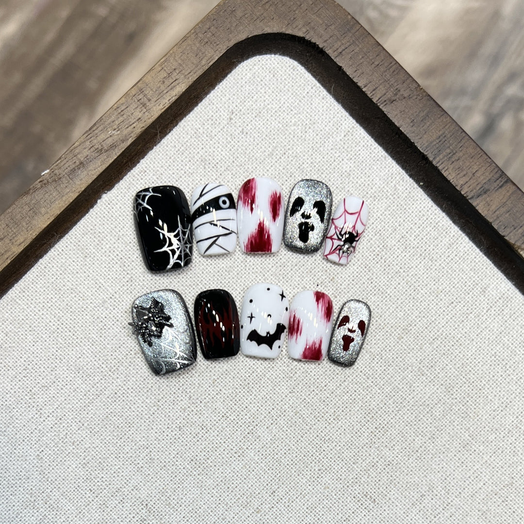 Artistic Halloween Press-On Nail Art Set Kalsten