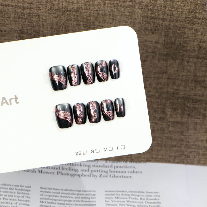 Premium Decorative Press-On Nail Set Kalsten