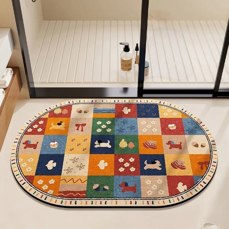 Cute Bear-Themed Bath Mat Kalsten