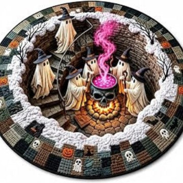 Halloween-Themed Decorative Area Rug
