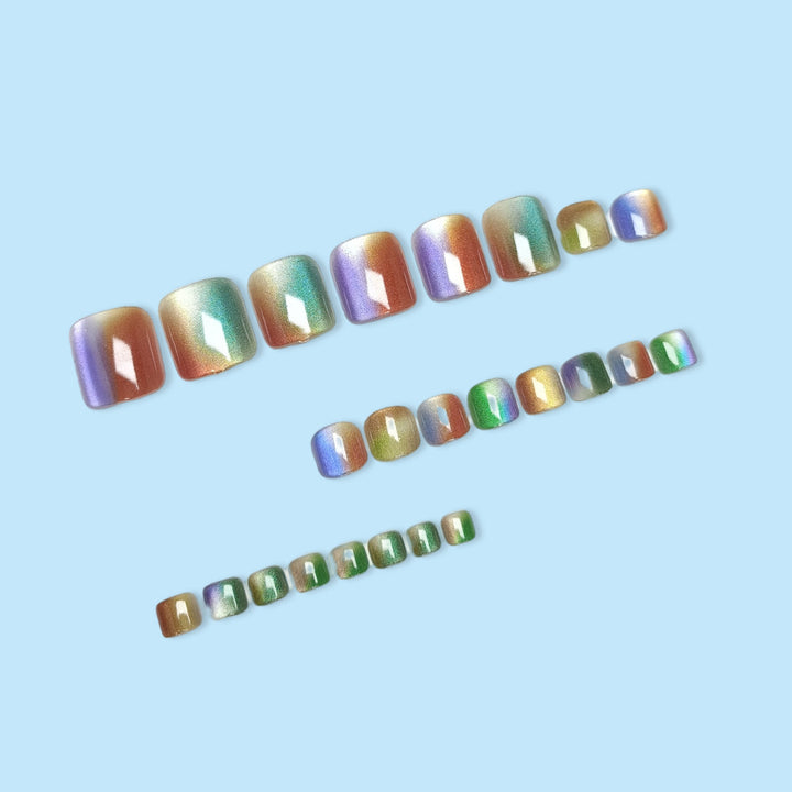 Rainbow Gradient Pedicure Set Kalsten