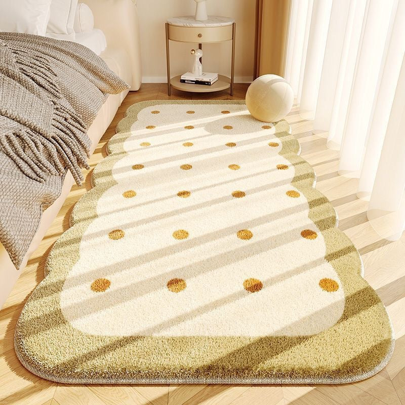 Plush Scalloped Decorative Area Rug Kalsten