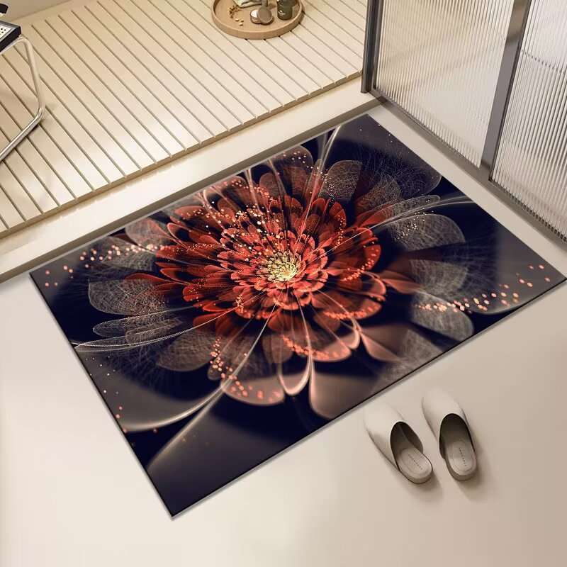 Floral Print Area Mat Kalsten