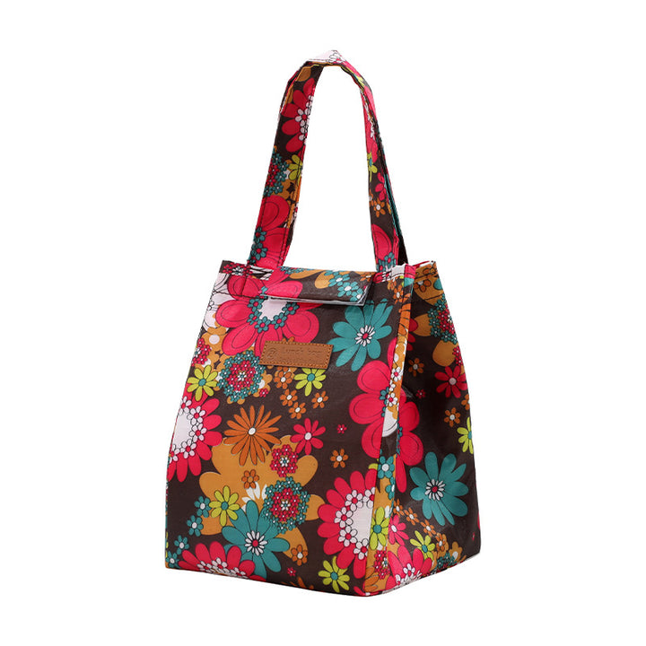 Floral Print Insulated Lunch Tote Kalsten