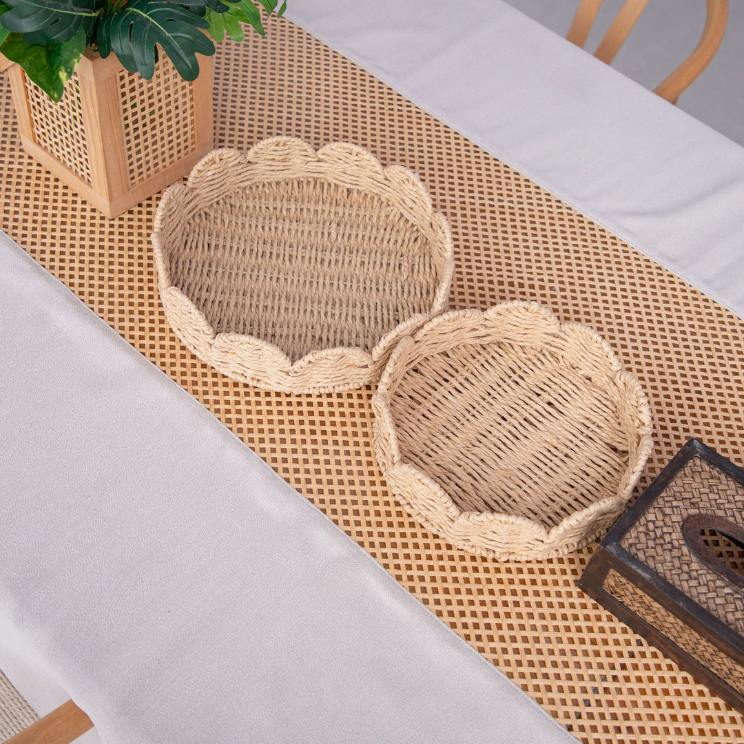 Decorative Woven Serving Trays Kalsten