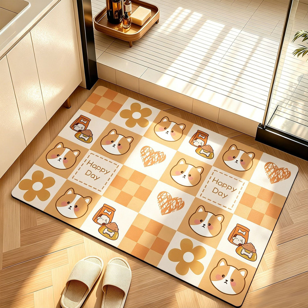Modern Artistic Bath Mat Kalsten