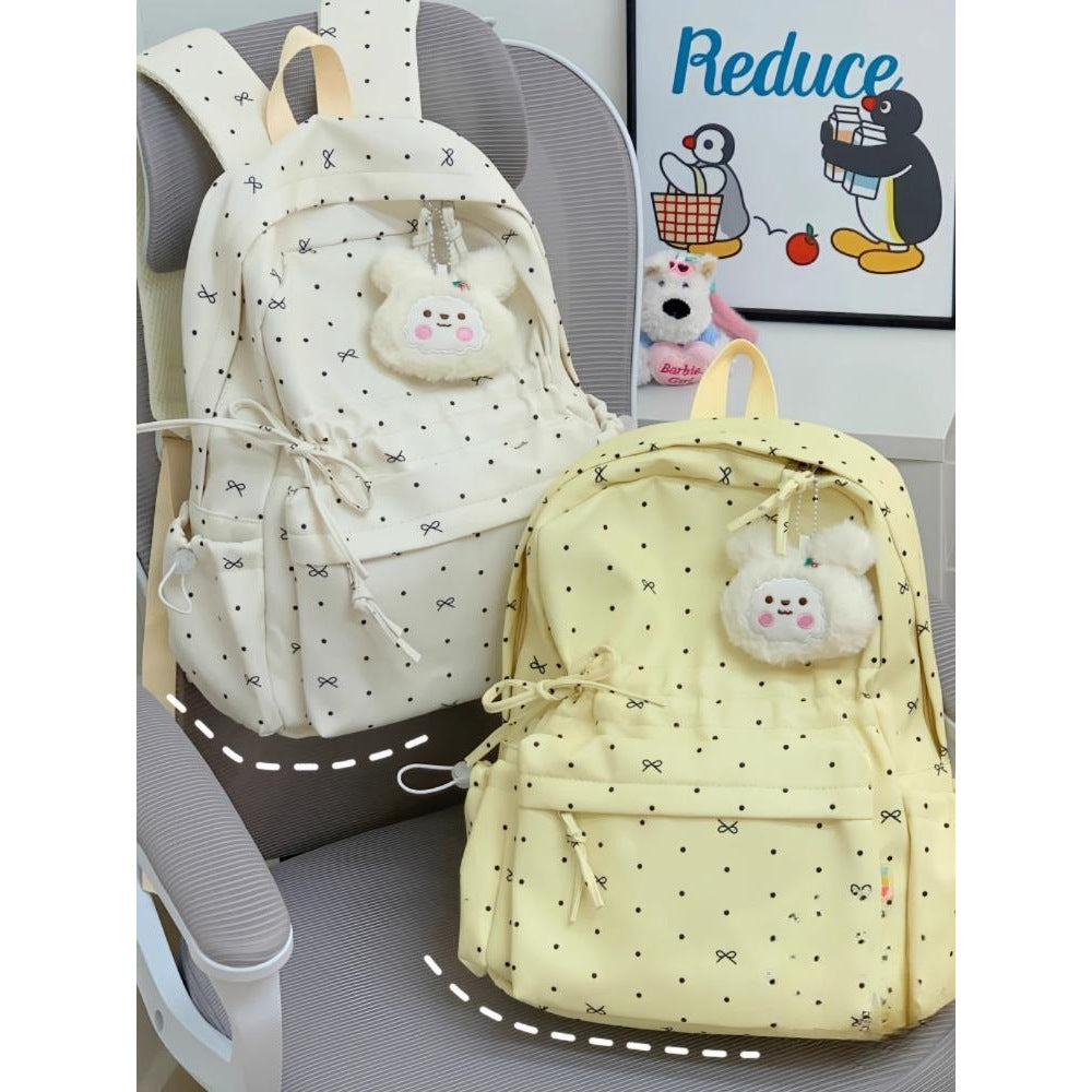 Stylish Polka Dot Casual Backpack Kalsten
