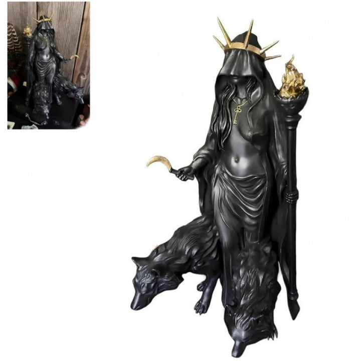 Decorative Witch-Themed Cauldron Lamp Kalsten
