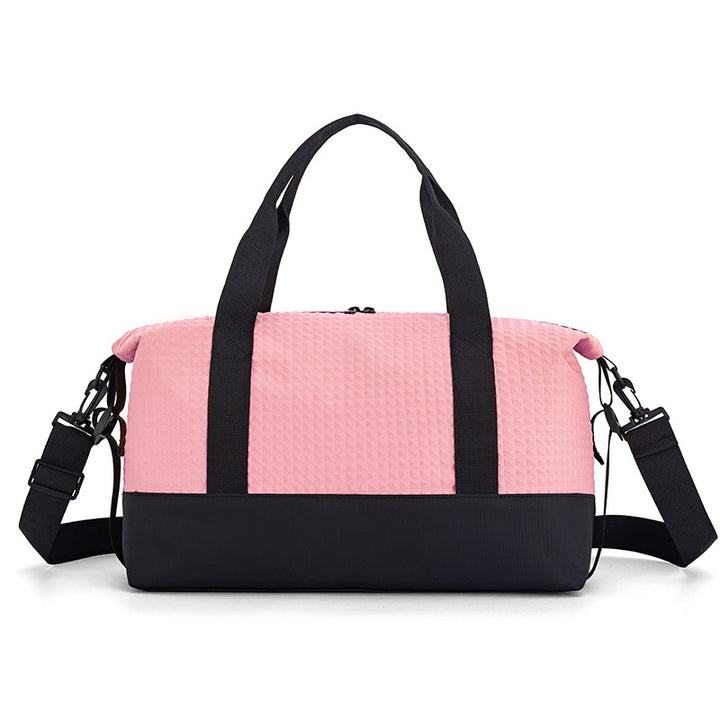 Textured Fabric Travel Duffle Bag Kalsten