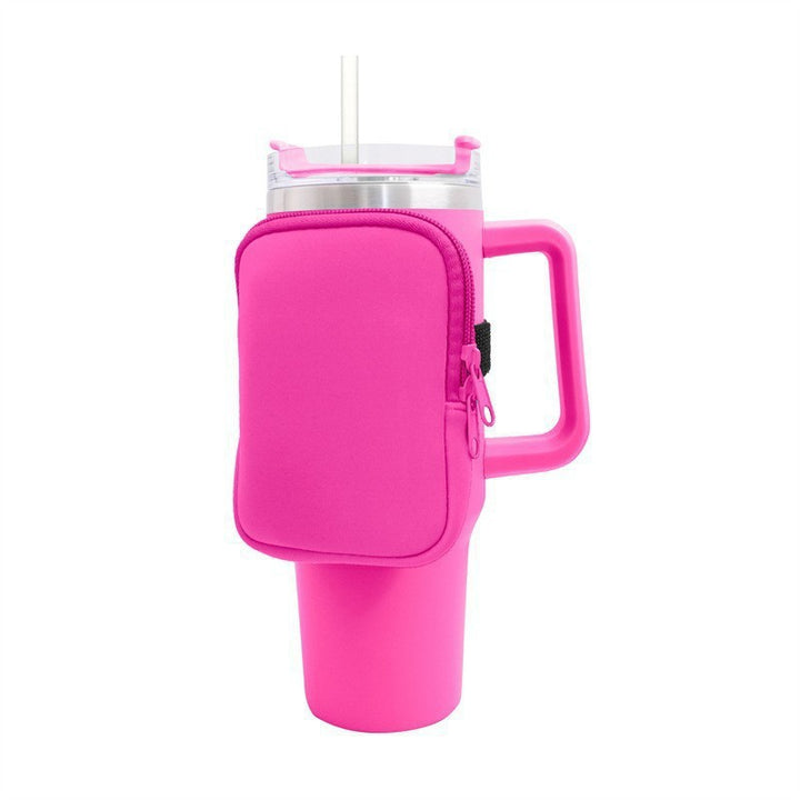Unisex cup holder with practical pocket Kalsten