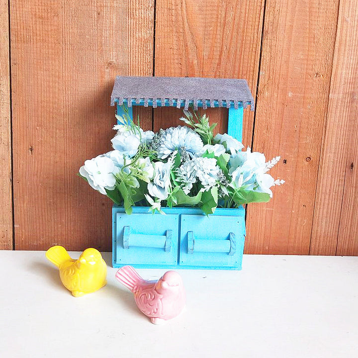 Decorative Flower Pot Box with Roof