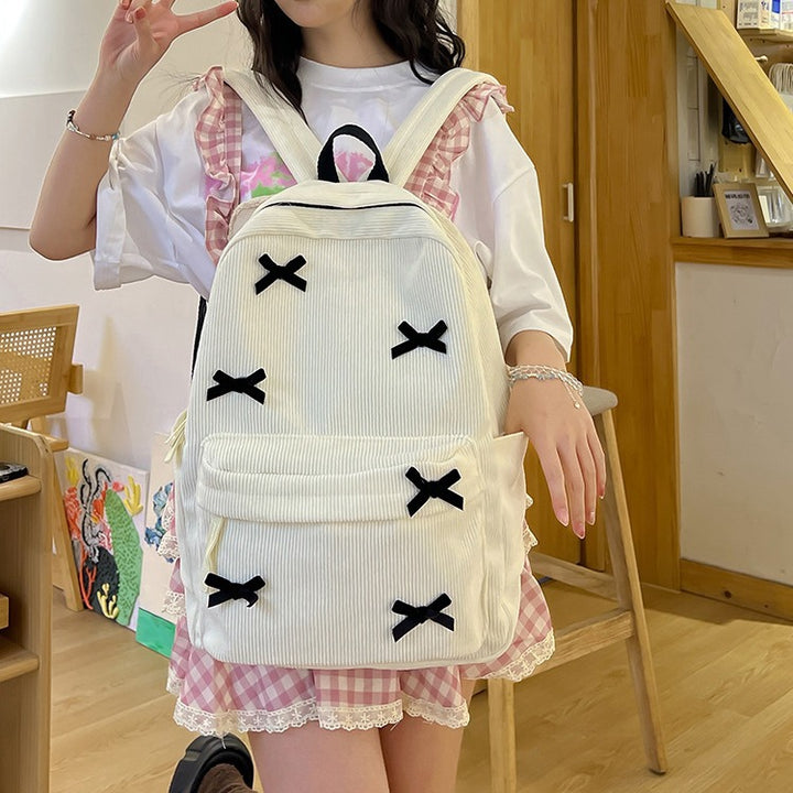 Backpack with Playful Ribbon Design Kalsten