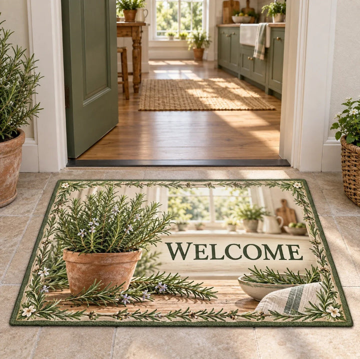 Floral Welcoming Door Mat Kalsten