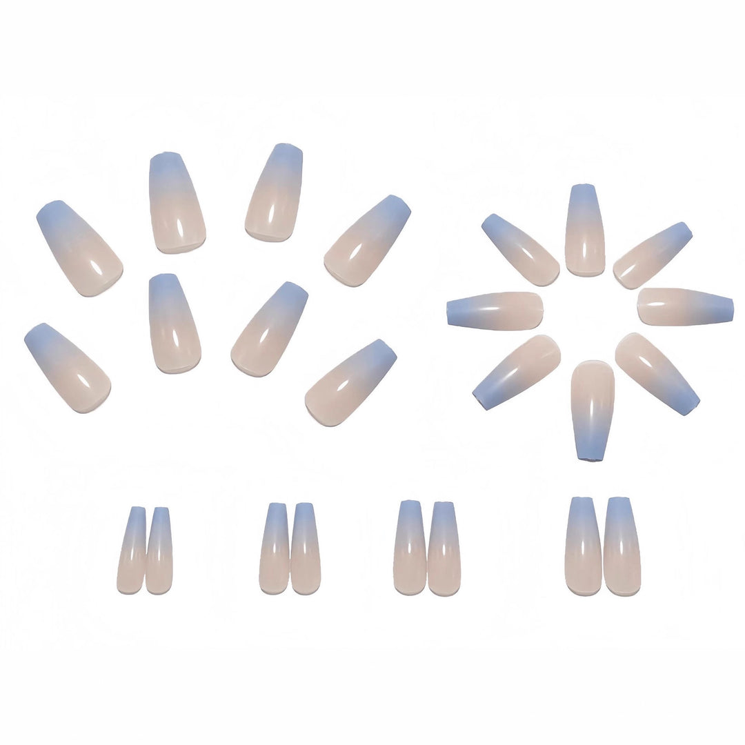 Elegant Artificial Nails in Modern Ombre Design Kalsten