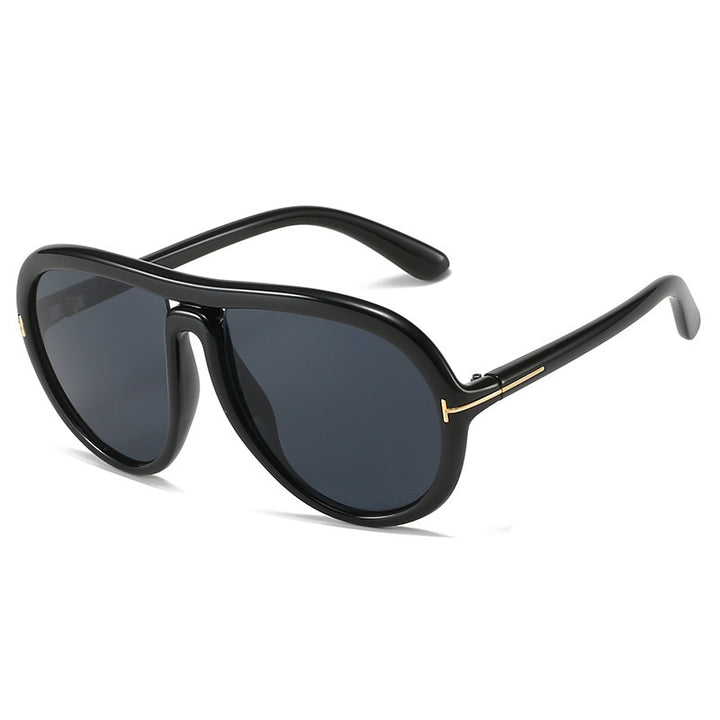 Oversized Fashionable Transparent Pink Sunglasses Kalsten