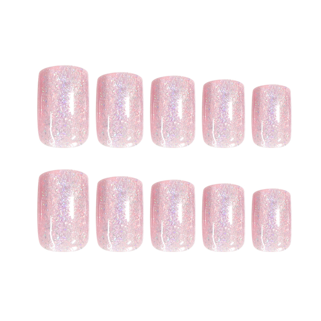 Elegant Nail Art with Glitter and Ombre Effect Kalsten