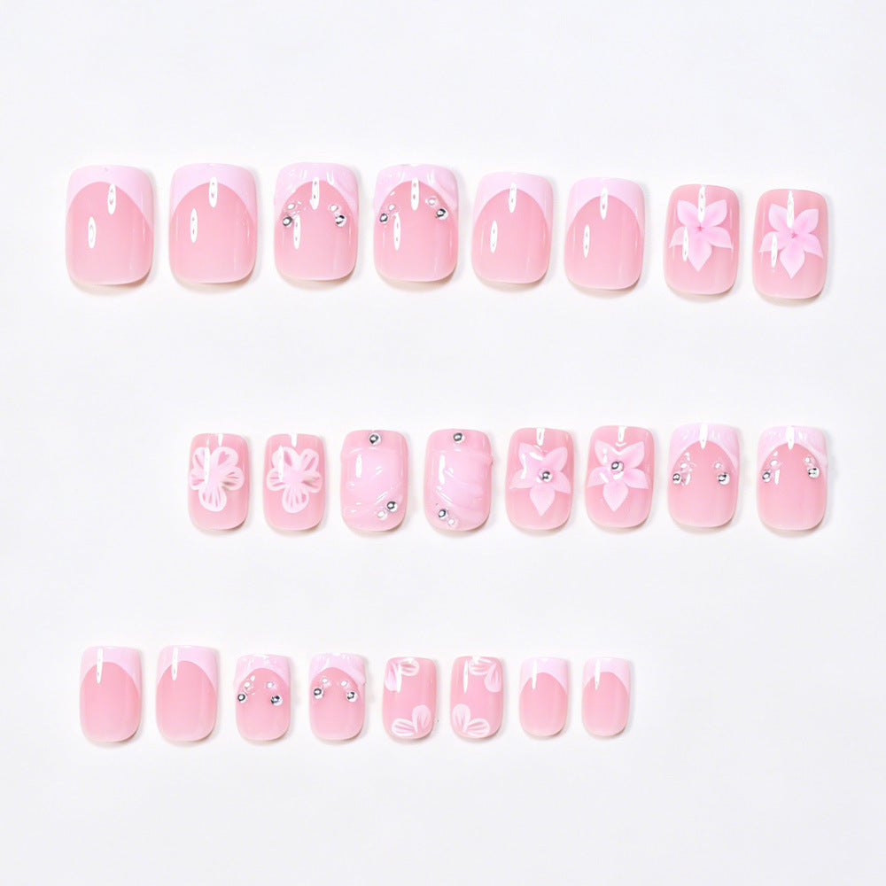 Decorative Floral Acrylic Nail Art Set Kalsten