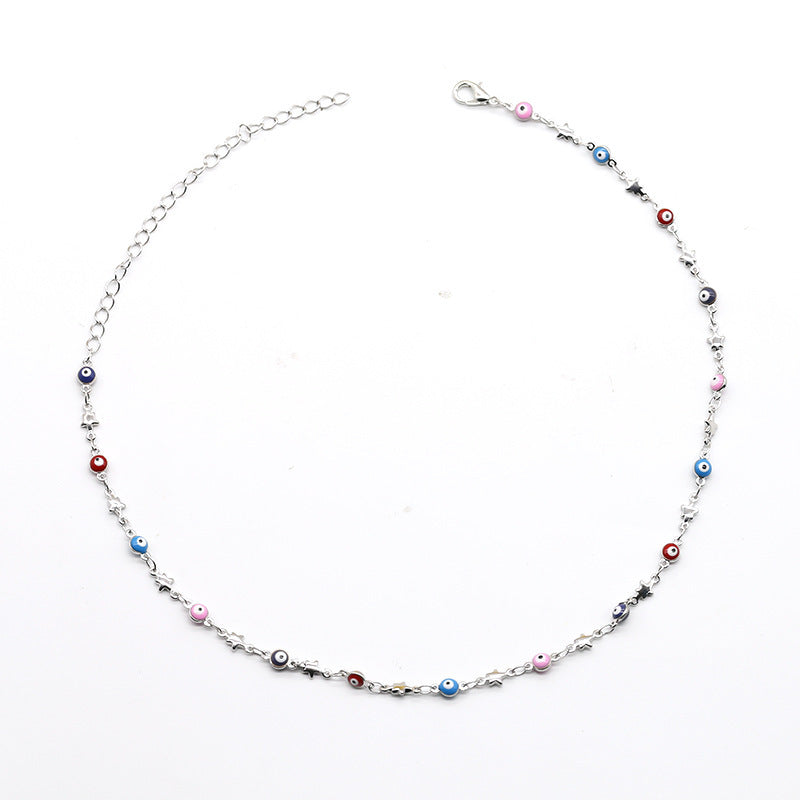 Colorful Bead Chain Necklace Kalsten