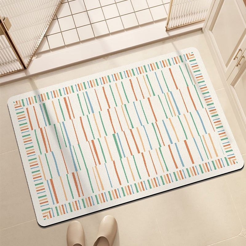 Artistic Patterned Bath Mat