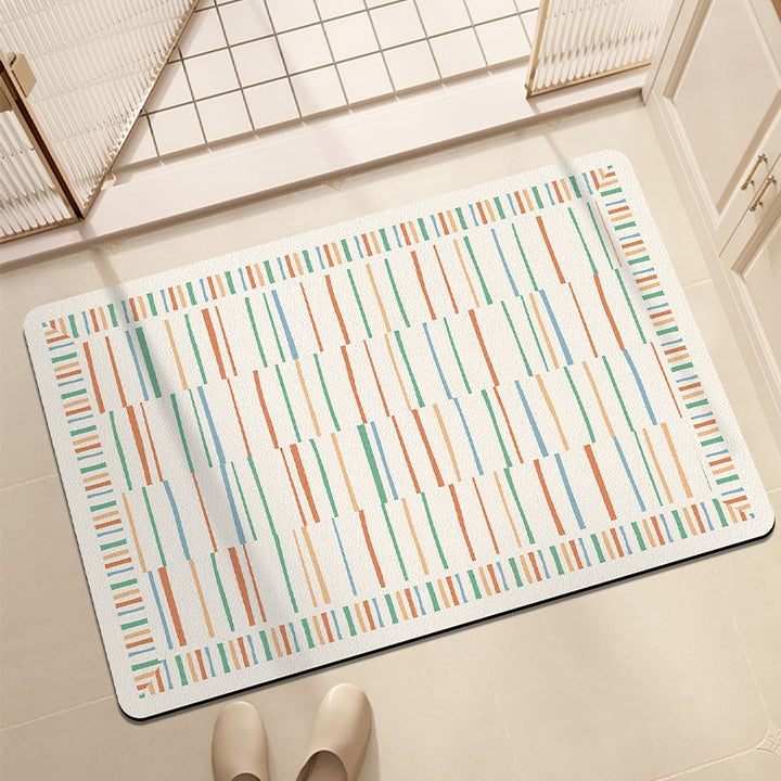 Artistic Patterned Bath Mat