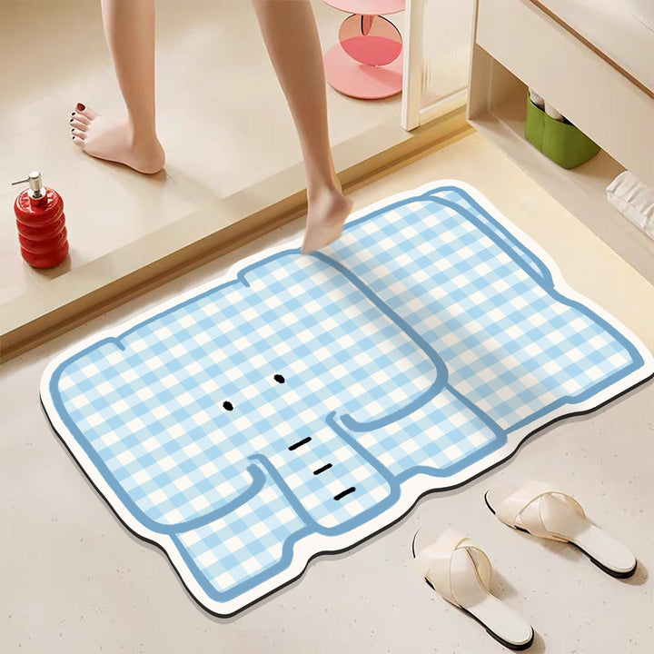 Playful Hamburger-Themed Bath Mat Kalsten
