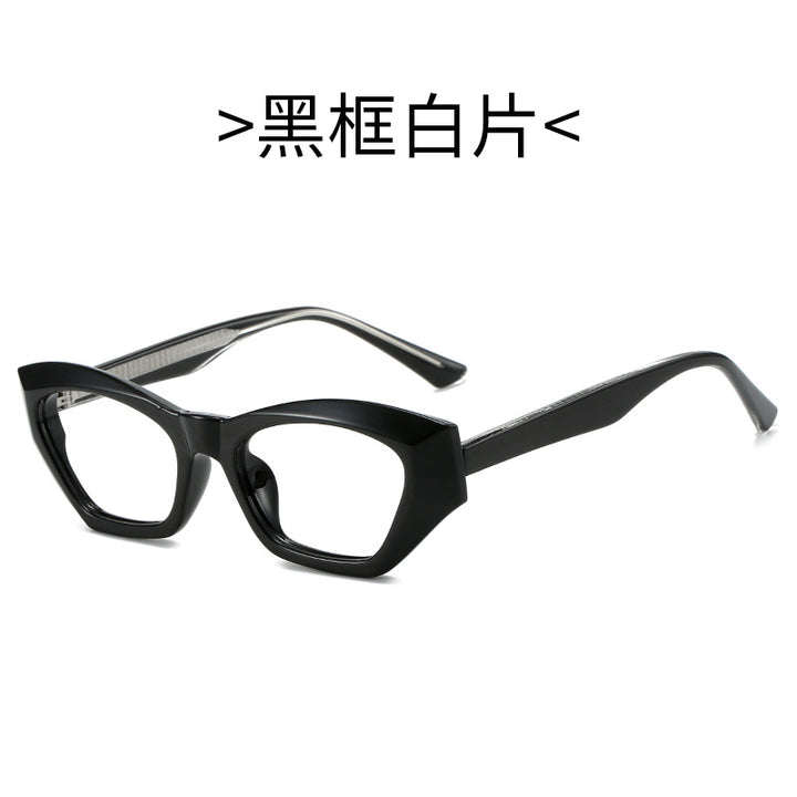Ladies Cat-Eye Sunglasses with Modern Transparent Accents Kalsten