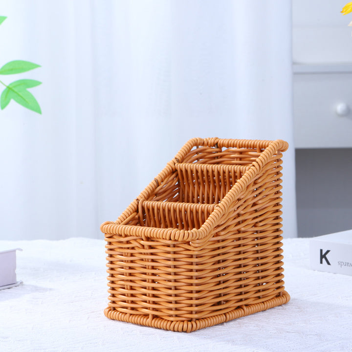 Multi-Compartment Woven Organizer Basket Kalsten