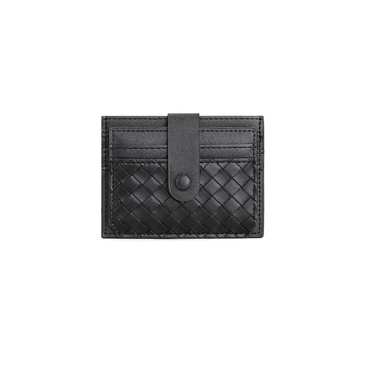 Premium Textured Leather Card Wallet