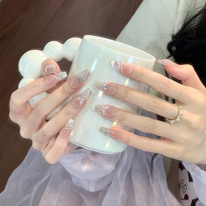 Elegant Decorative Press-On Nail Set Kalsten