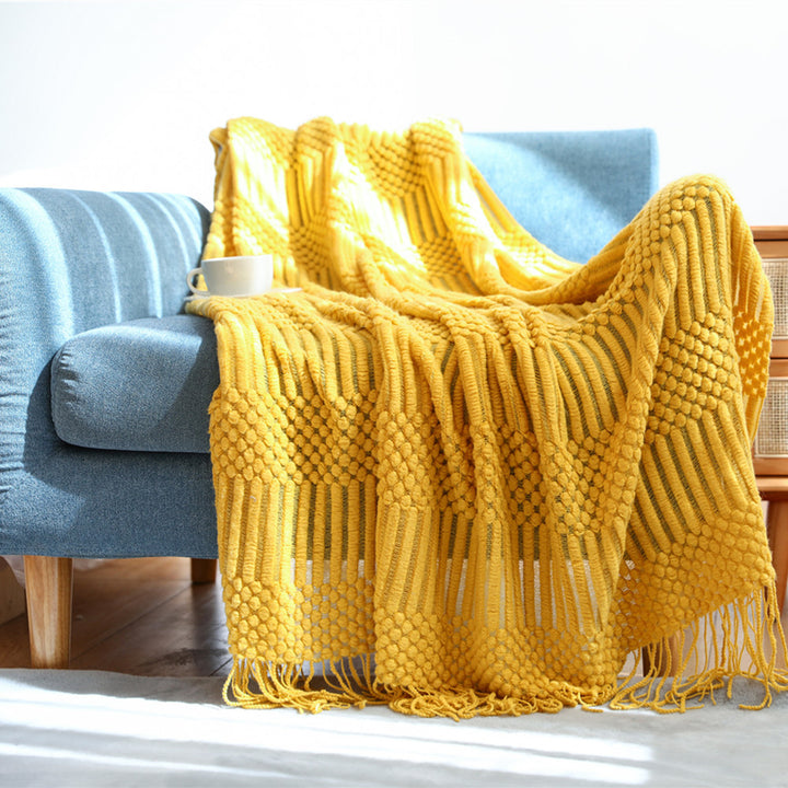 Stylish Textured Throw Blanket