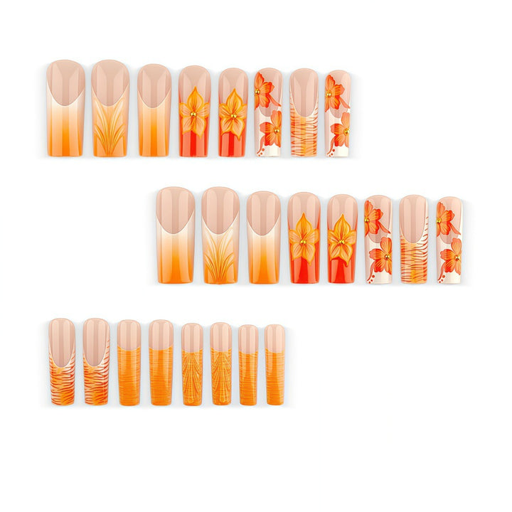 Artificial Nails in Creative Flower Design Kalsten
