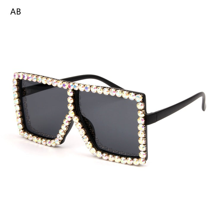 Women's oversized sunglasses with sparkly crystal frame Kalsten