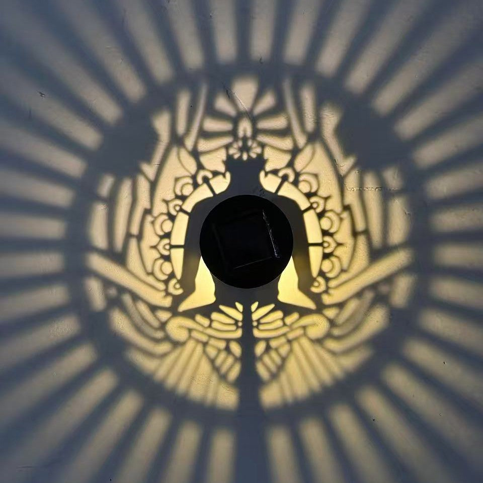 Decorative Solar RGB Mandala Projection Wall And Stake Garden Light Kalsten