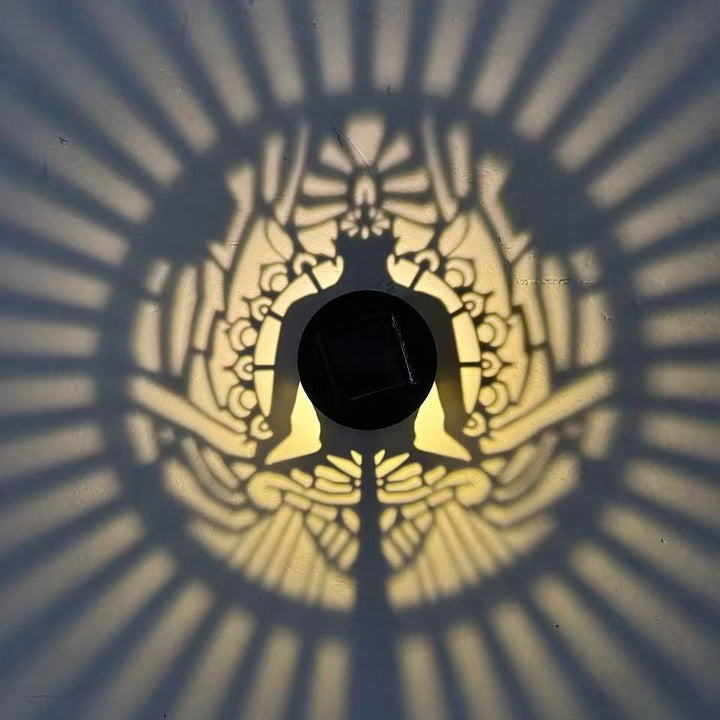 Decorative Solar RGB Mandala Projection Wall And Stake Garden Light Kalsten