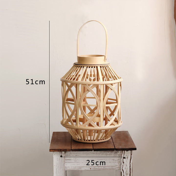 Handcrafted lantern made of rattan Kalsten