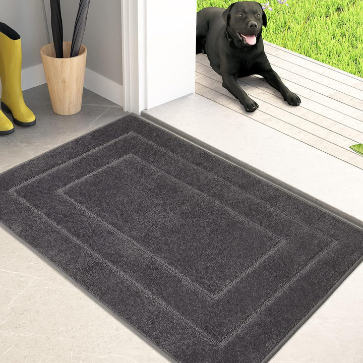 Plush Rectangular Bath Mat Kalsten