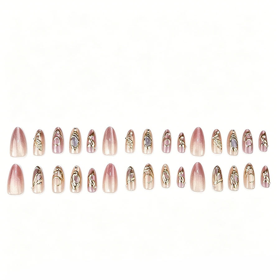 Glamorous artificial nails with noble accents Kalsten
