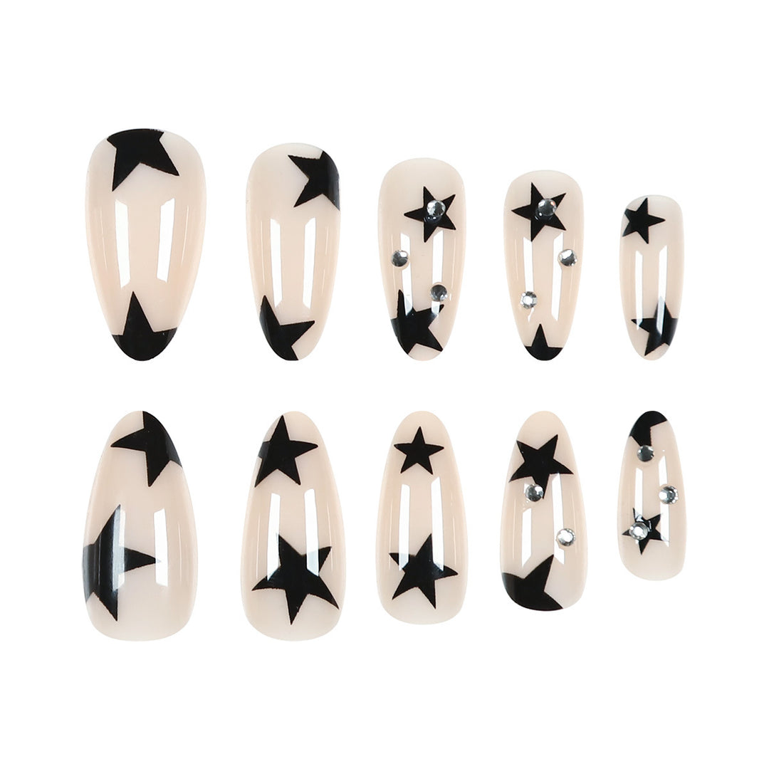 Star-Accented Stiletto Press-On Nails Kalsten