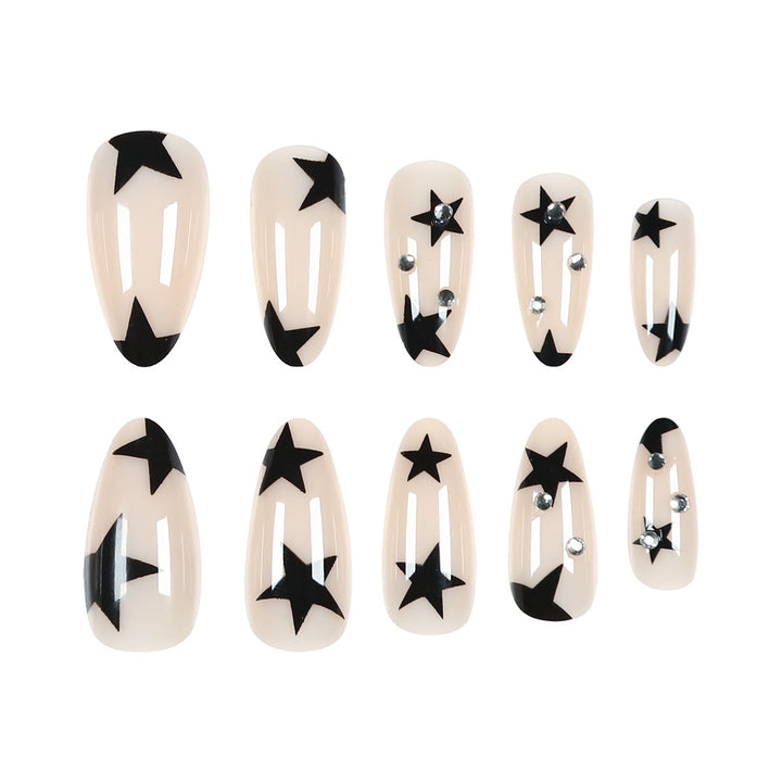 Star-Accented Stiletto Press-On Nails Kalsten