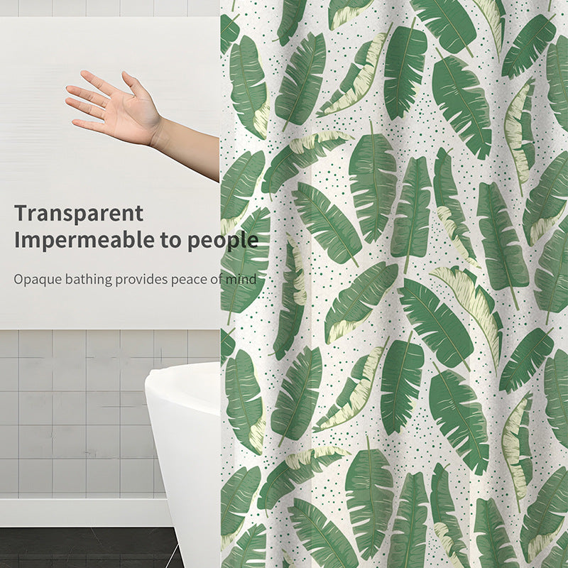 Leaf Print Shower Curtain Kalsten