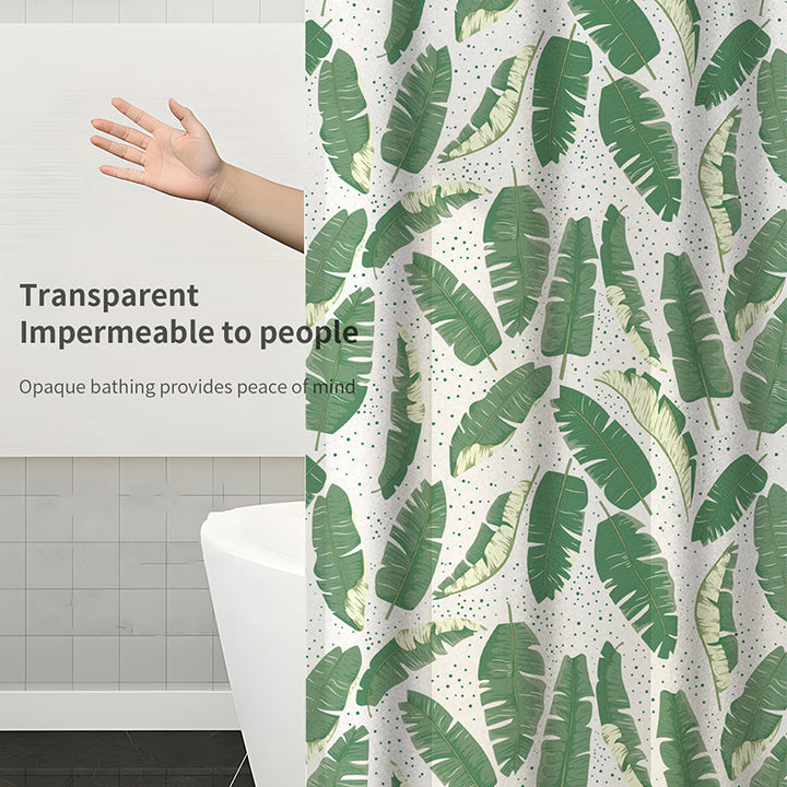 Leaf Print Shower Curtain Kalsten