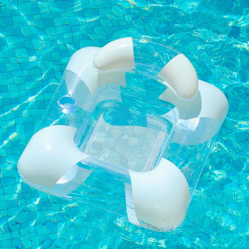 Inflatable Pool Lounger with Canopy Kalsten