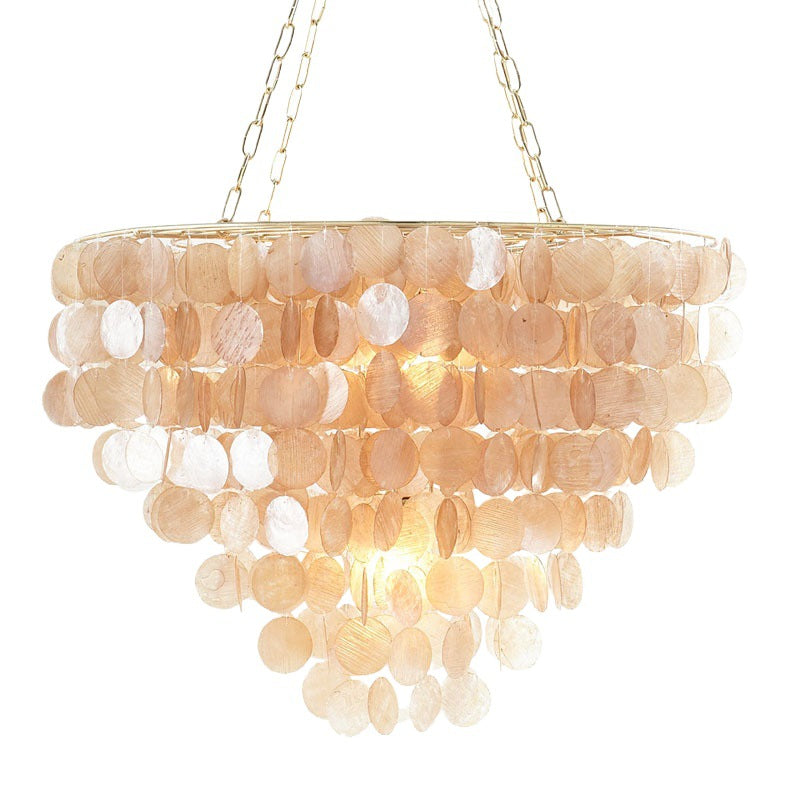 Bohemian Shell Chandelier