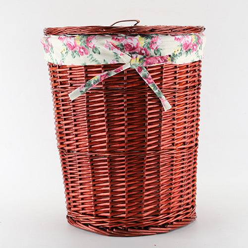 Decorative Wicker Laundry Basket Kalsten
