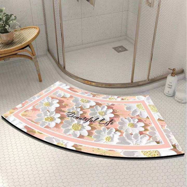 Artistic Curved Bath Mat Kalsten